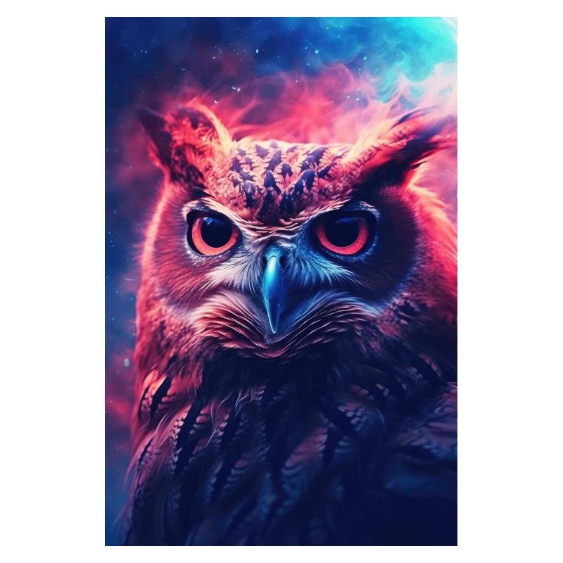 Eule Vogel Tier Eulen Night Galaxy