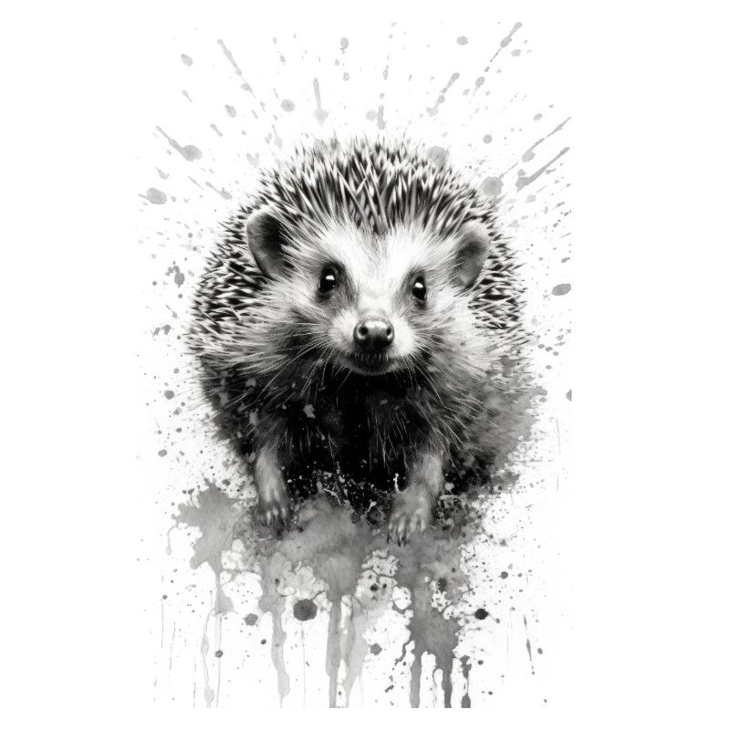 Igel Stachelig Tier Igel splashes