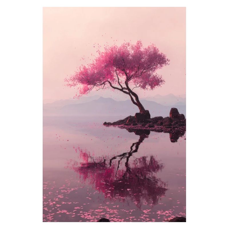 Reflets sur la rive de Blush Blossom