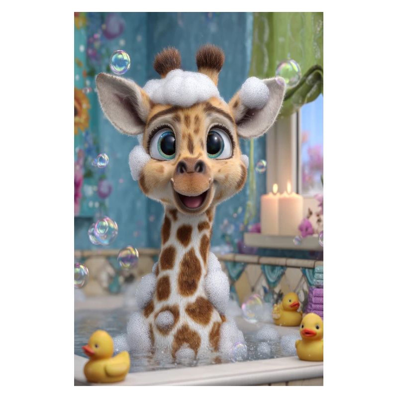 Bubble Bath Giraffe Charm