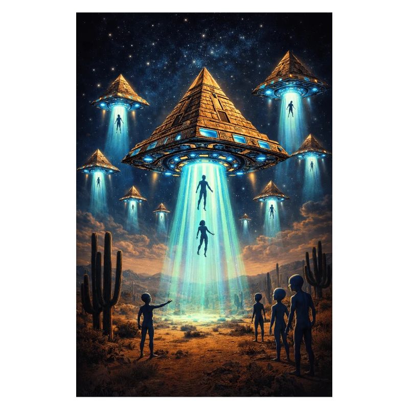 Alien UFO Pyramid Rocket