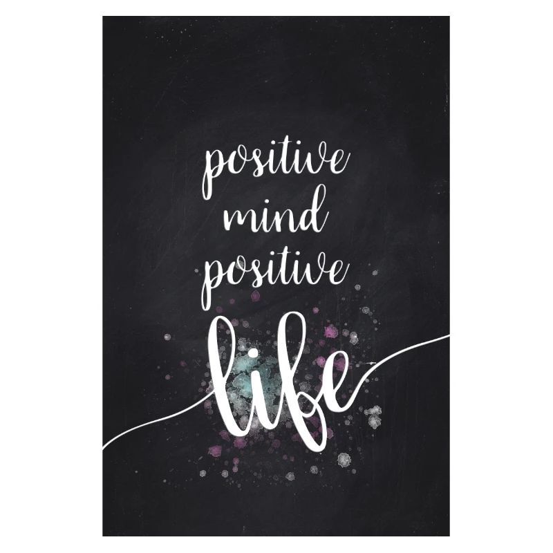Textkunst POSITIVE MIND POSITIVE LIFE