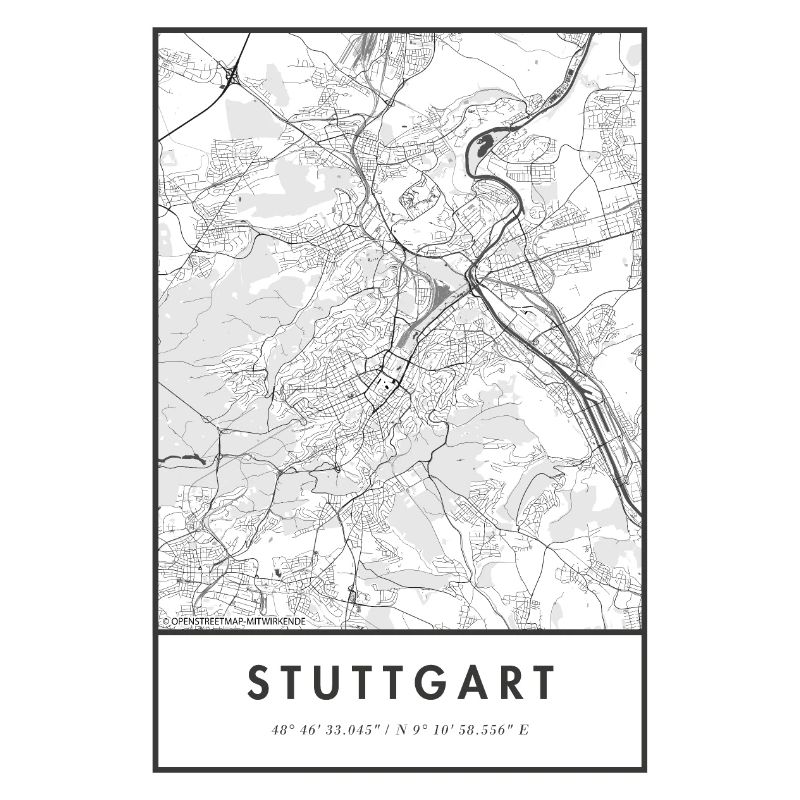 Stuttgart Map Citymap Map