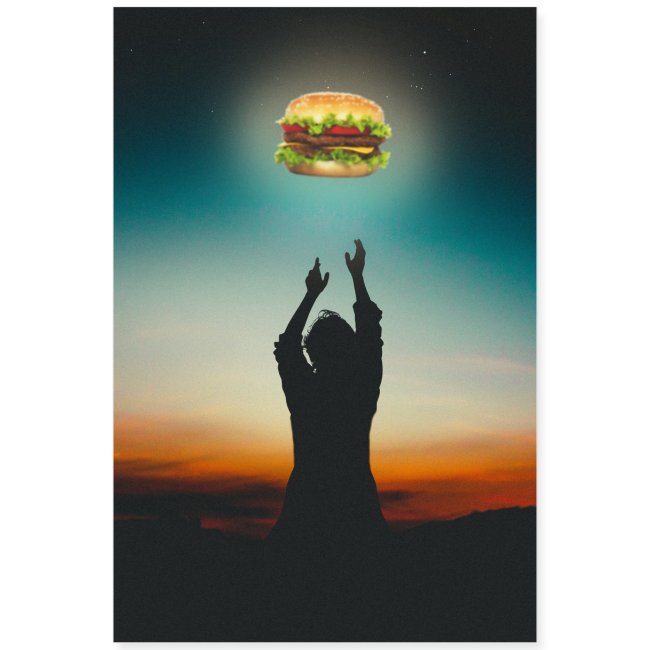 Hamburger in The Sky