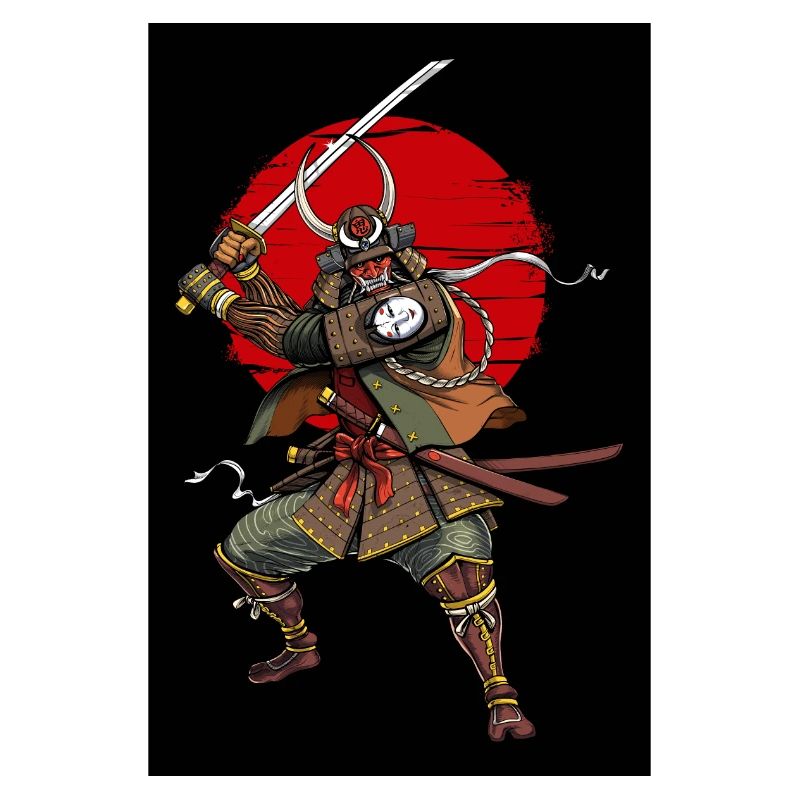 Dämonen-Samurai-Krieger