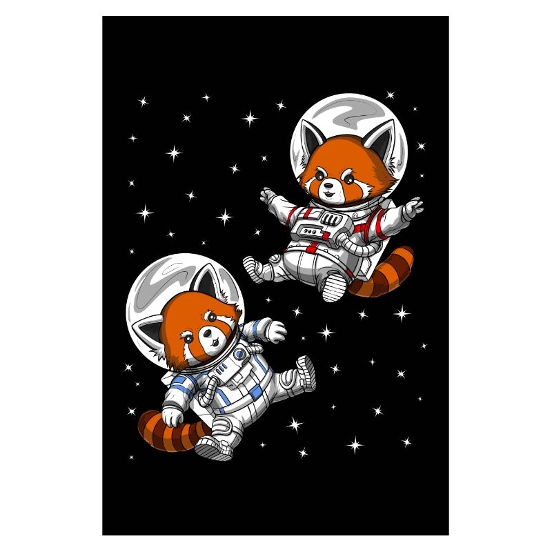 Red Panda Bear Space Astronaut