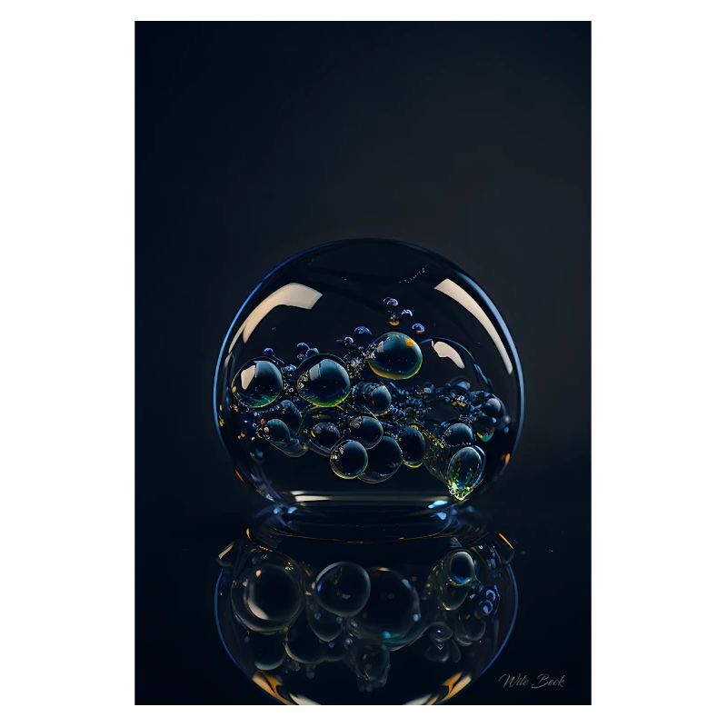 Bubbles in a bubble chrome 1