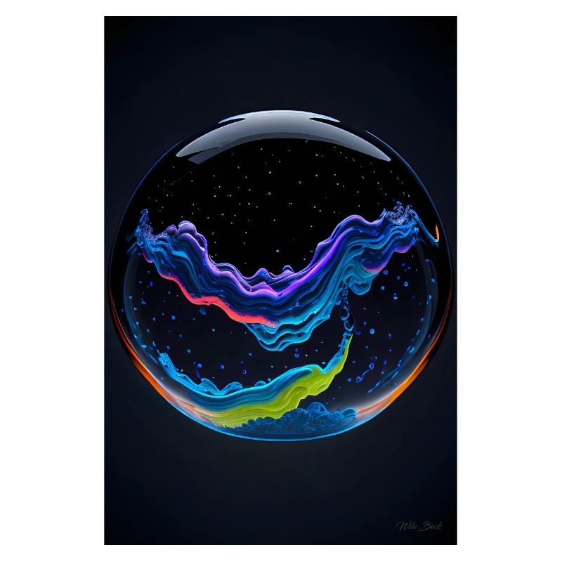 Clouds in a bubble neon 2