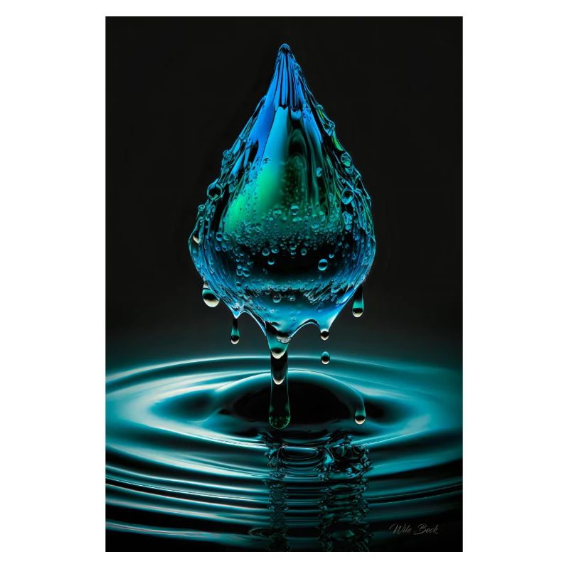 Goutte cyan 3