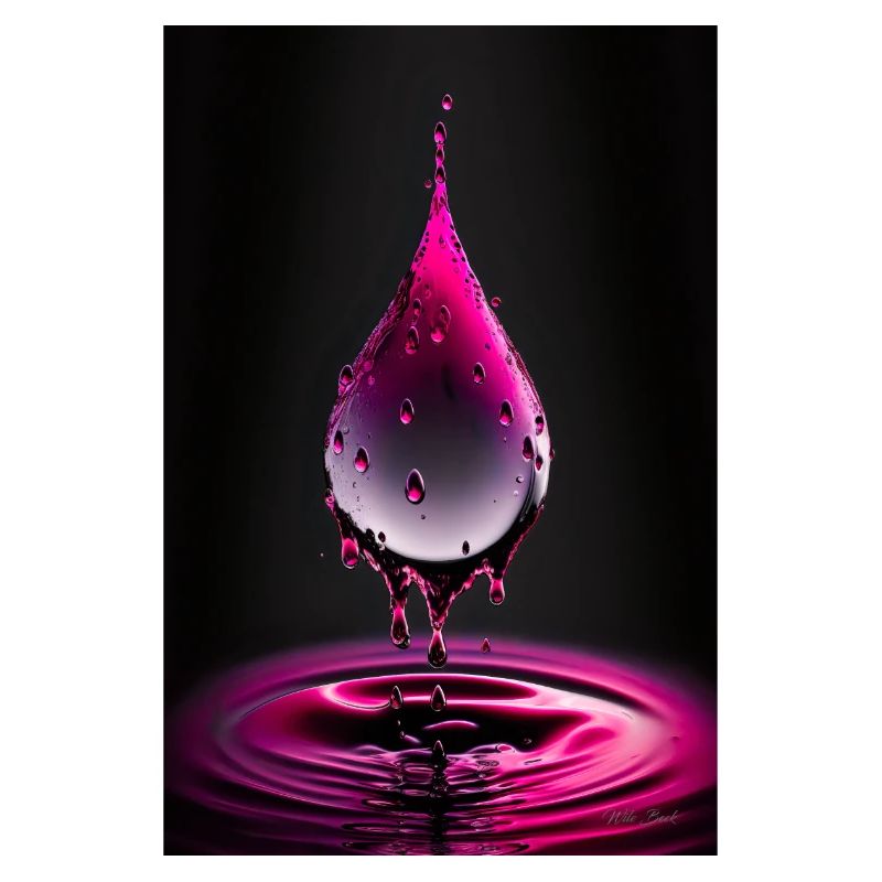 Gouttes magenta 4