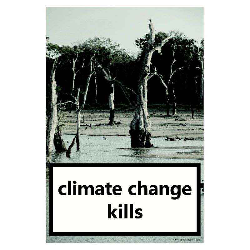 »Climate Change kills« Poster