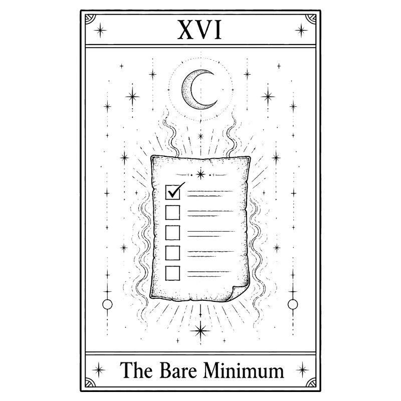 Das absolute Minimum | Tarotkarte