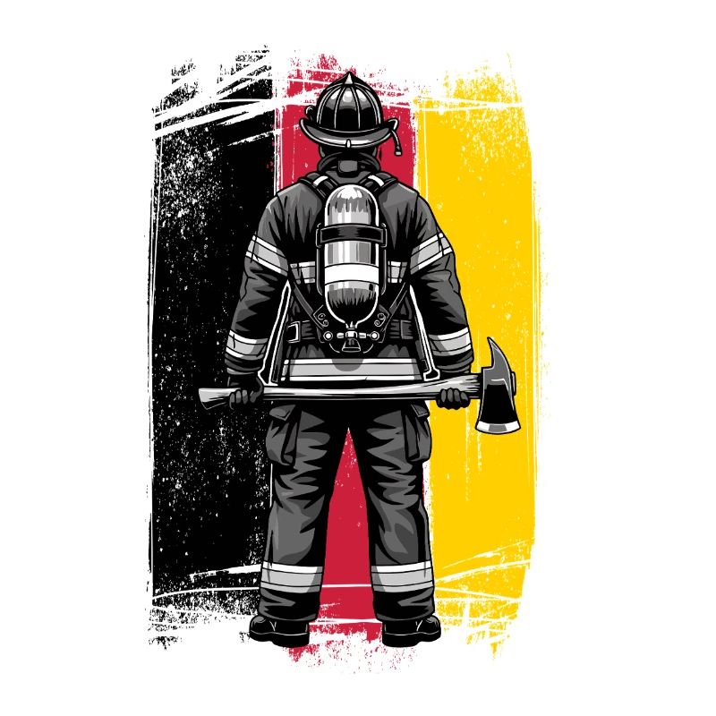 Firefighter Germany Fire Brigade Flag