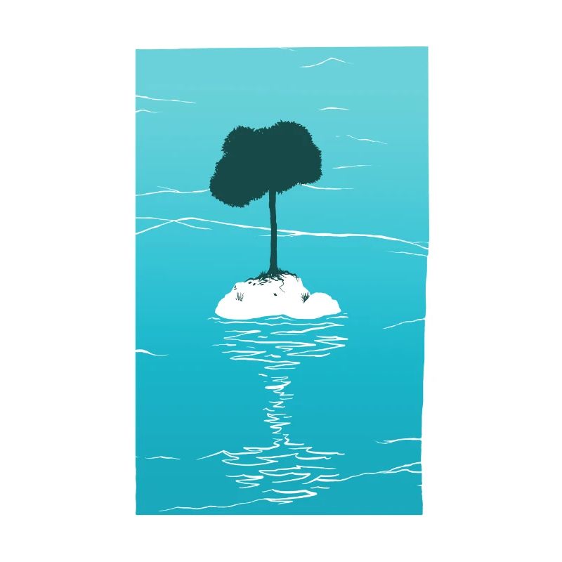 Island with tree