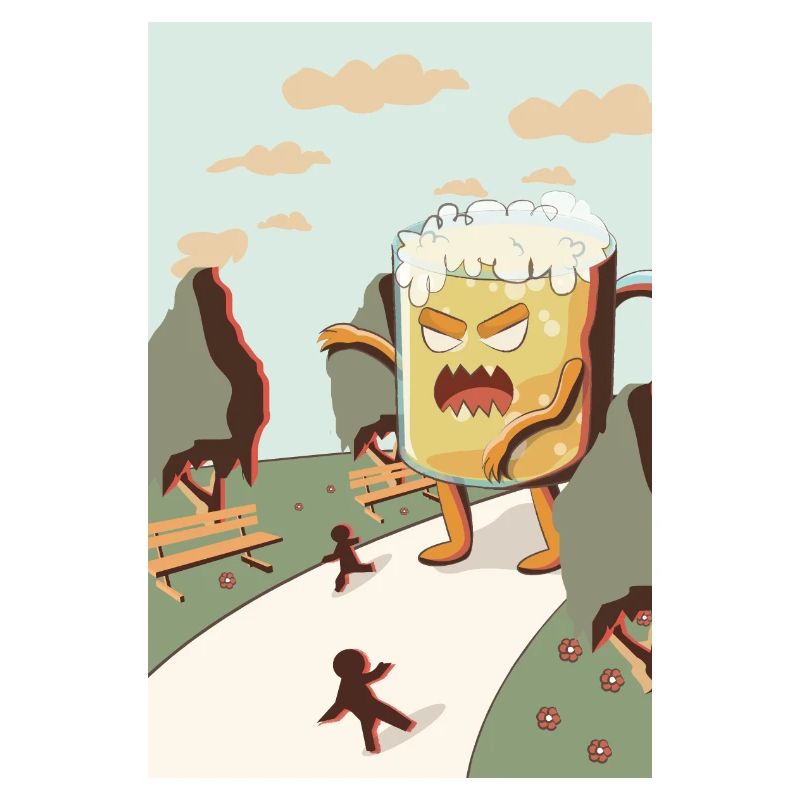 Bier Comic Monster