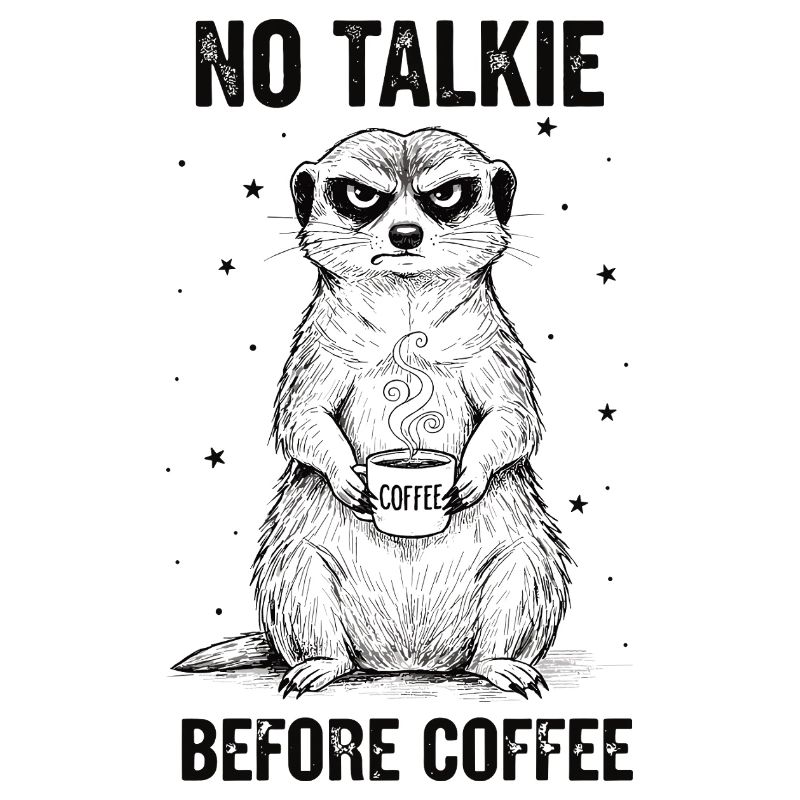 Pas de conversation devant un suricate amateur de café