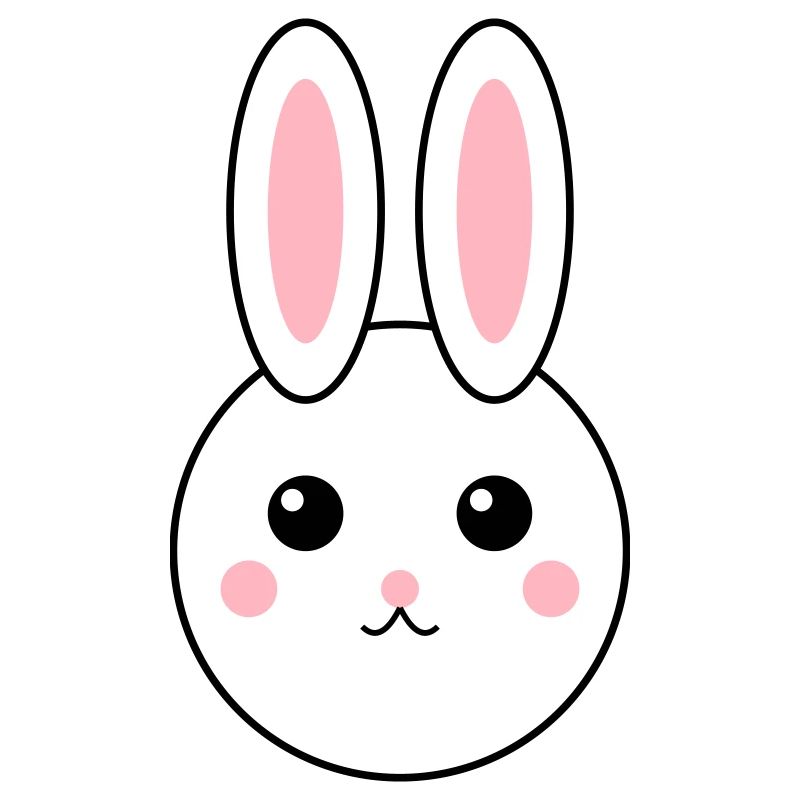 Conception de lapin abstrait coloré