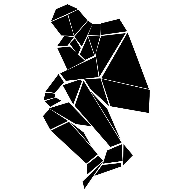 The thinker of triangles and squares
