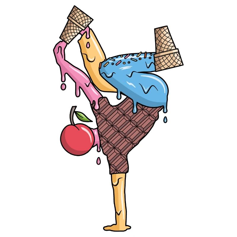 Breakdance Eiscreme Tanz Breakdancer Breakdancing