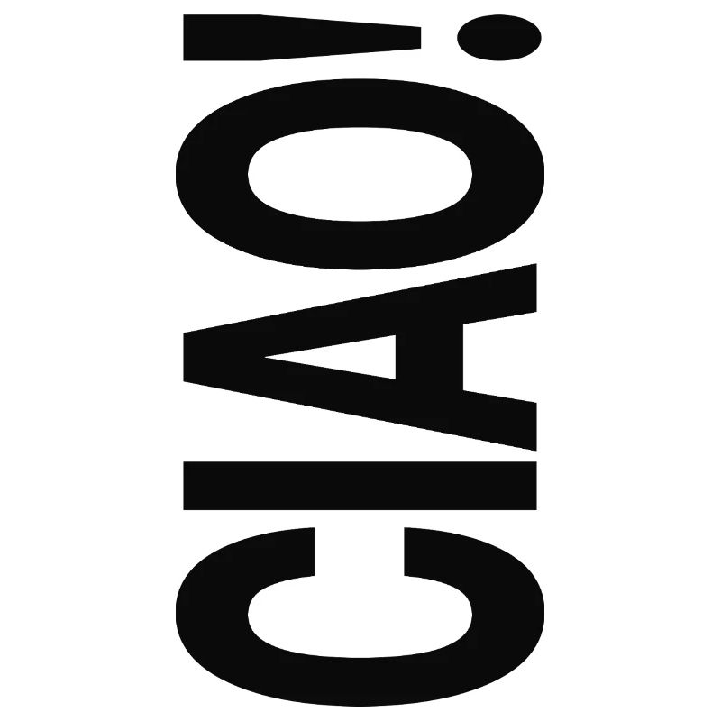 Ciao Conception de la Déclaration de Typographie