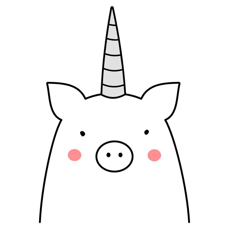 funny pig unicorn sow gift idea