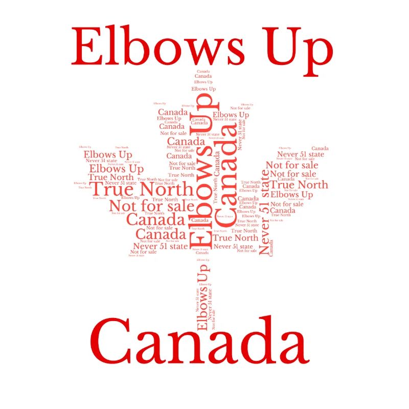 T-shirt de protestation Elbows Up Canada