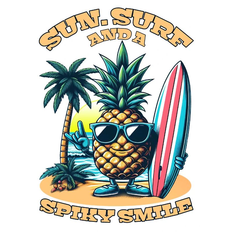 Surfer sur l’ananas : du soleil, du surf et un sourire hérissé !