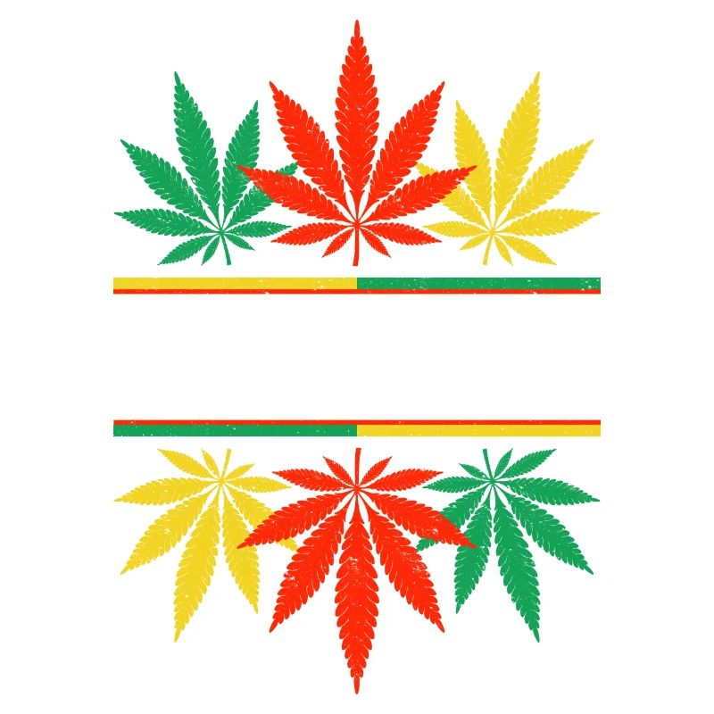 Vibrant Cannabis Leaf Pattern Design