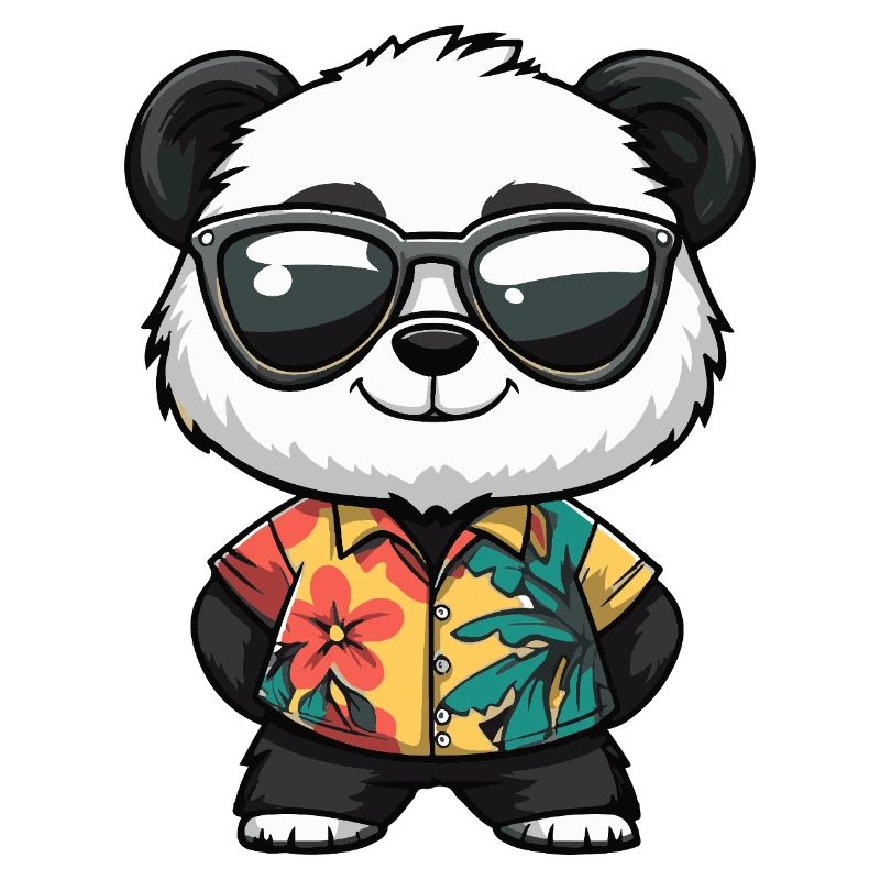 Panda Comic Urlaub
