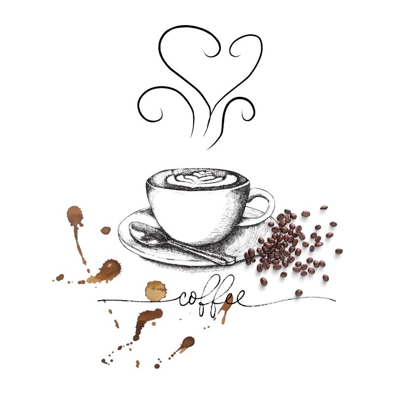 Tasse à café et conception de grains