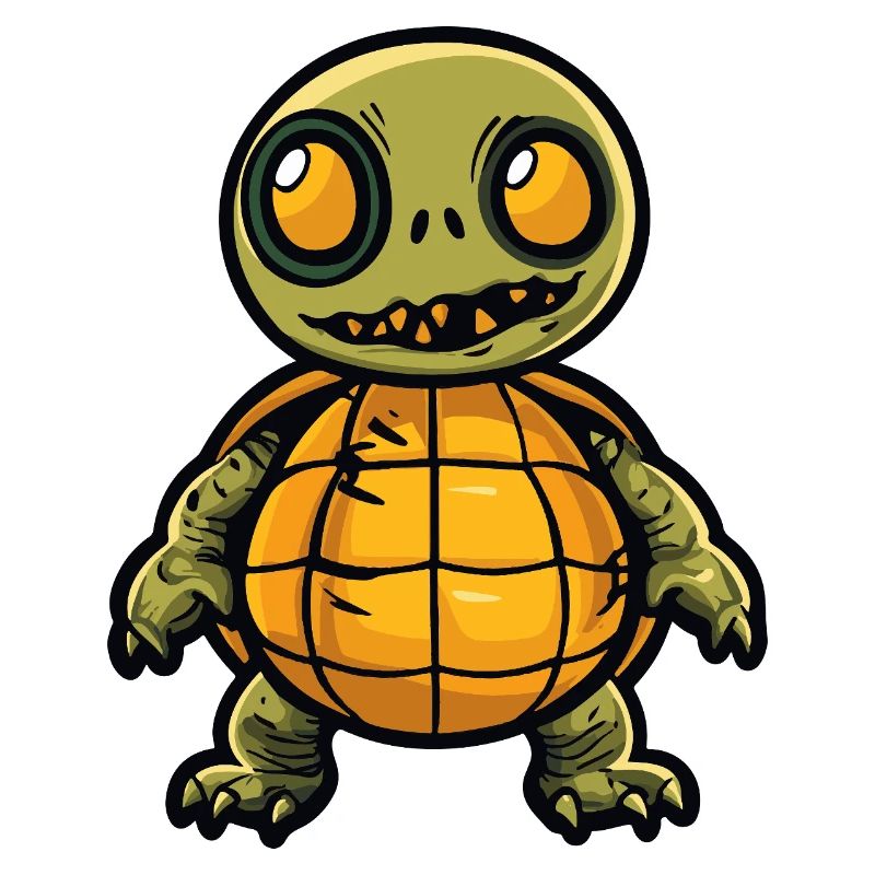 Turtle Halloween Comic Funny