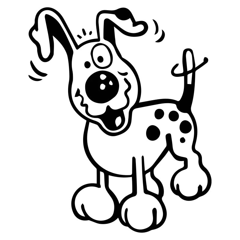 Chien heureux
