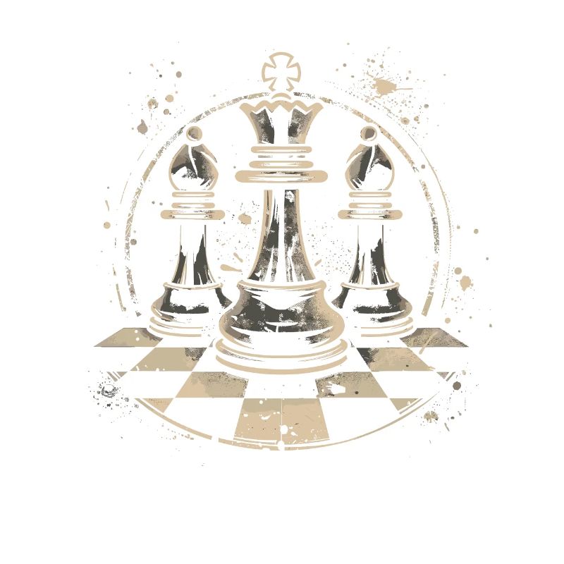 Dessin de pièces d’échecs
