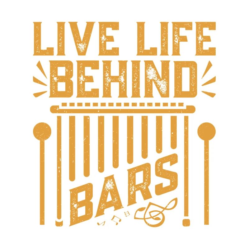  Marimbist Live life behind bars Percussion Pit