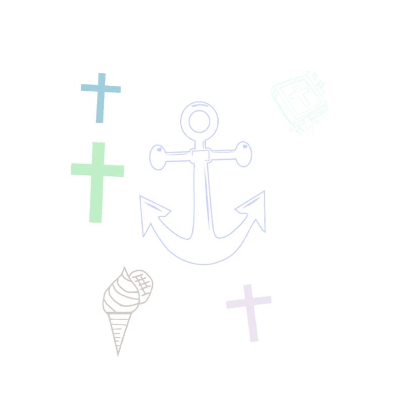  Anker Kreuz Eis maritim