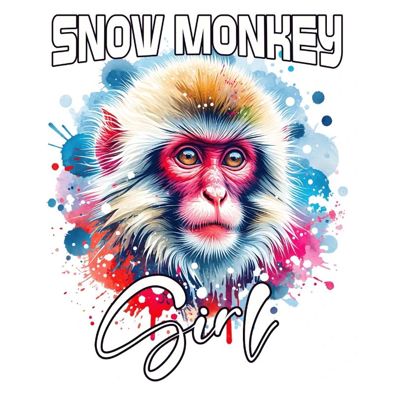 Snow Monkey Mädchen Schneeaffe
