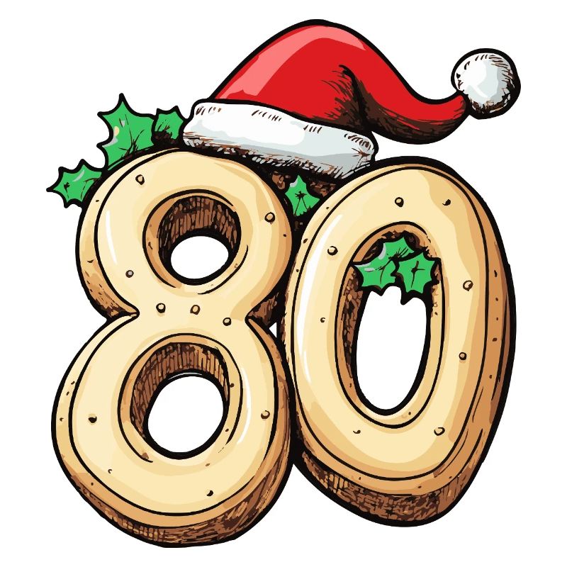 Biscuit de Noël à 80 chiffres