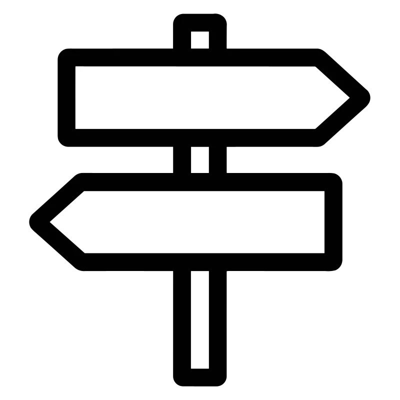 Direction sign