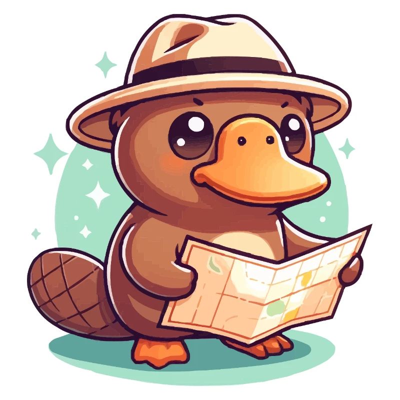 Explorer's beaver with card hat