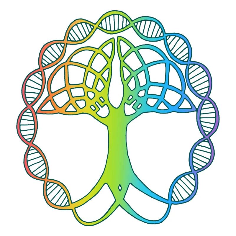 Strange multicolored tree