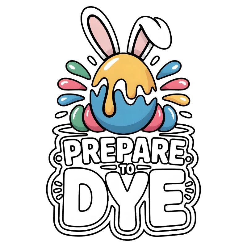 Prepare To Dye Lustiger Oster Spruch