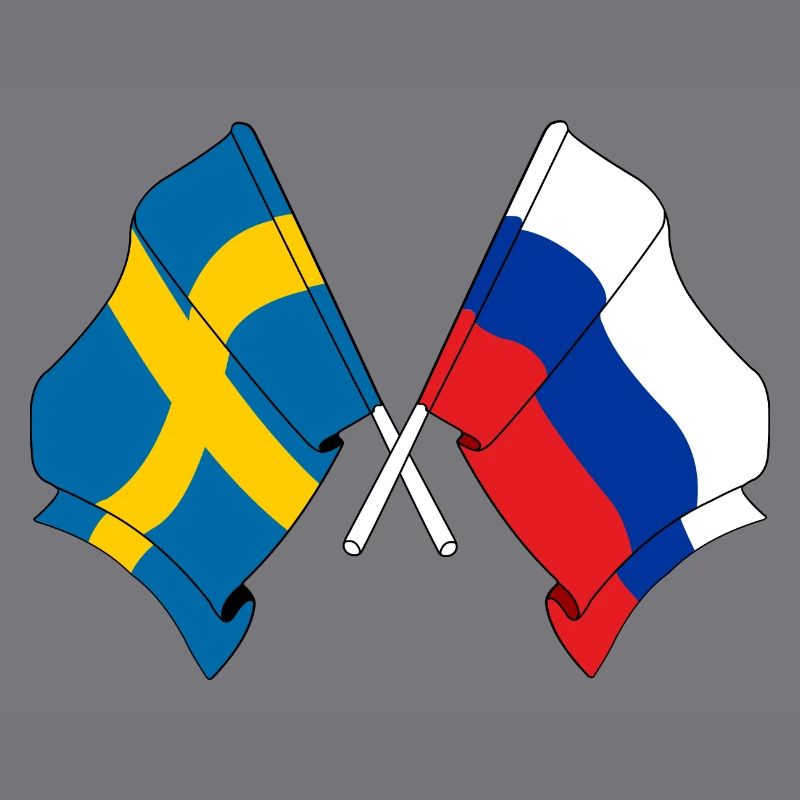Drapeau Suède drapeau Russie