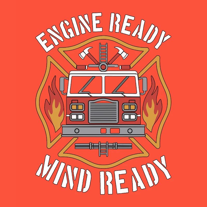 Fire Engineer Engine Ready Mind Ready Firefighting