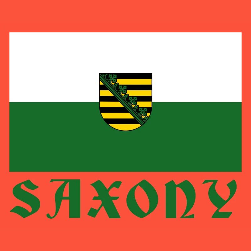 Conception de l’emblème du drapeau de la Saxe