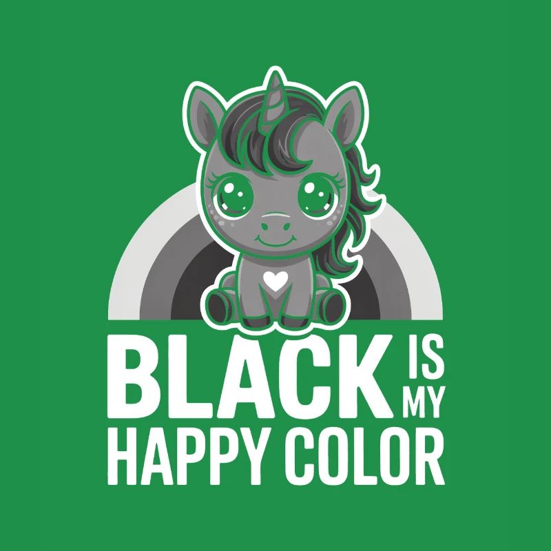 Graues Einhorn mit Regenbogenbogen