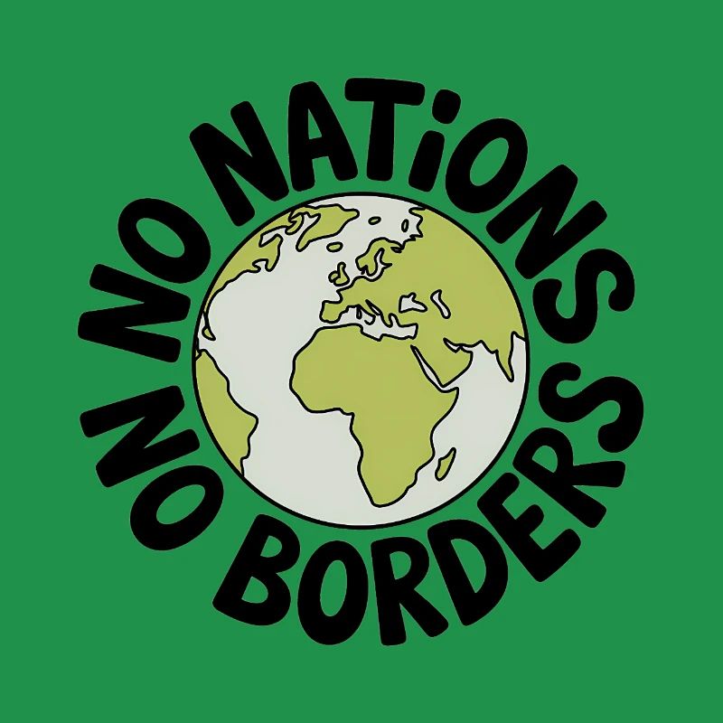 No Nations No Borders - Antifa Tee