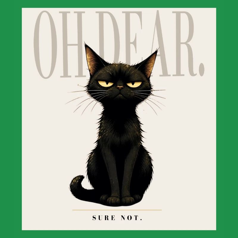 Disappointing. – Sarcastic Black Cat Design