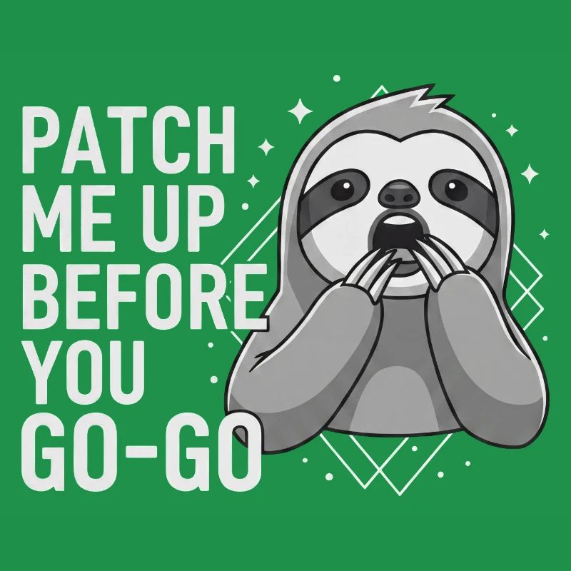 Patch Me Up Cyber Security Sloth