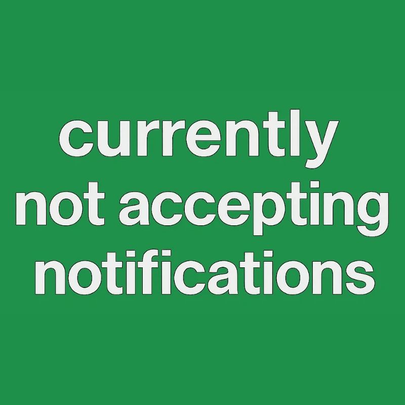 n’accepte actuellement pas les notifications