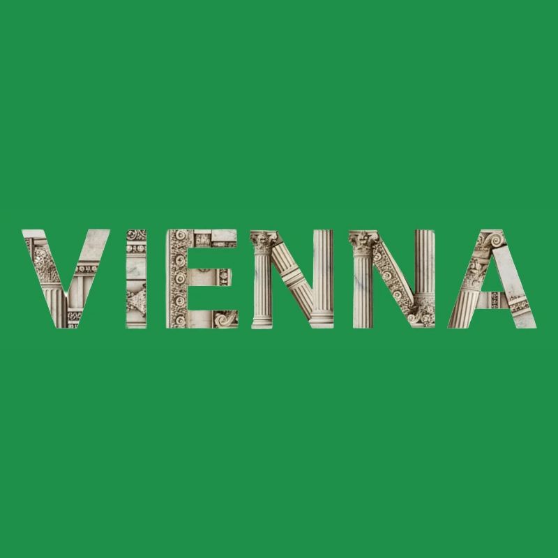 Typographie de Vienne avec architecture classique